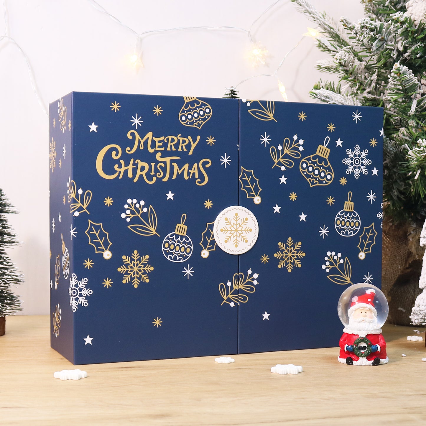 Blue Snowflake Christmas-PBN Calendar Gift Box