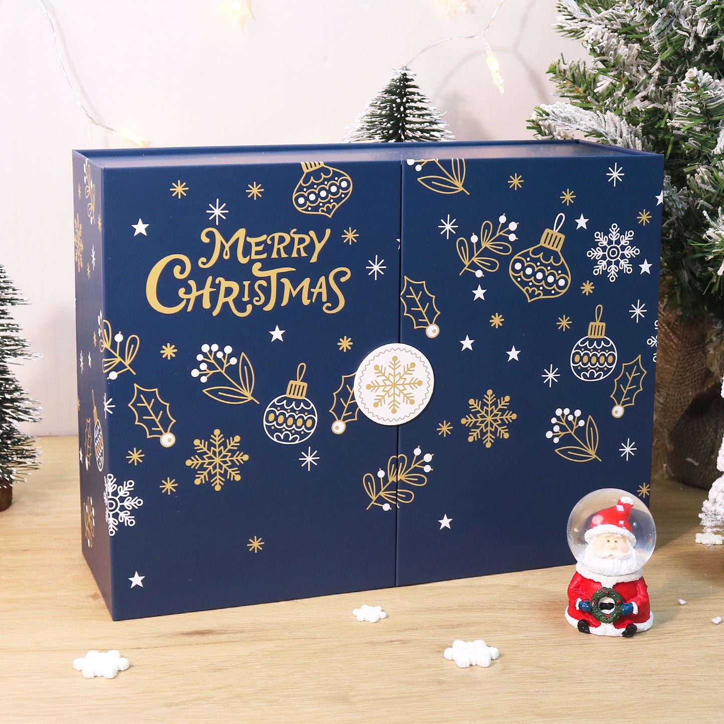 Blue Snowflake Christmas-PBN Calendar Gift Box