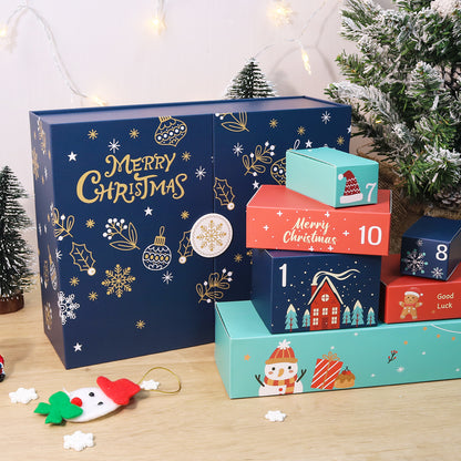 Blue Snowflake Christmas-PBN Calendar Gift Box