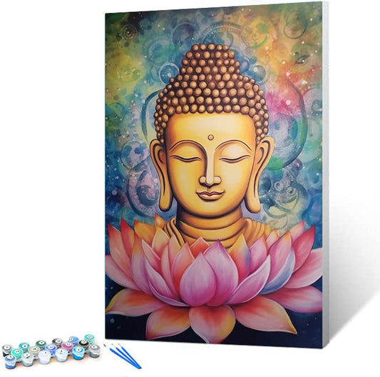 Boeddha schilderen op nummer