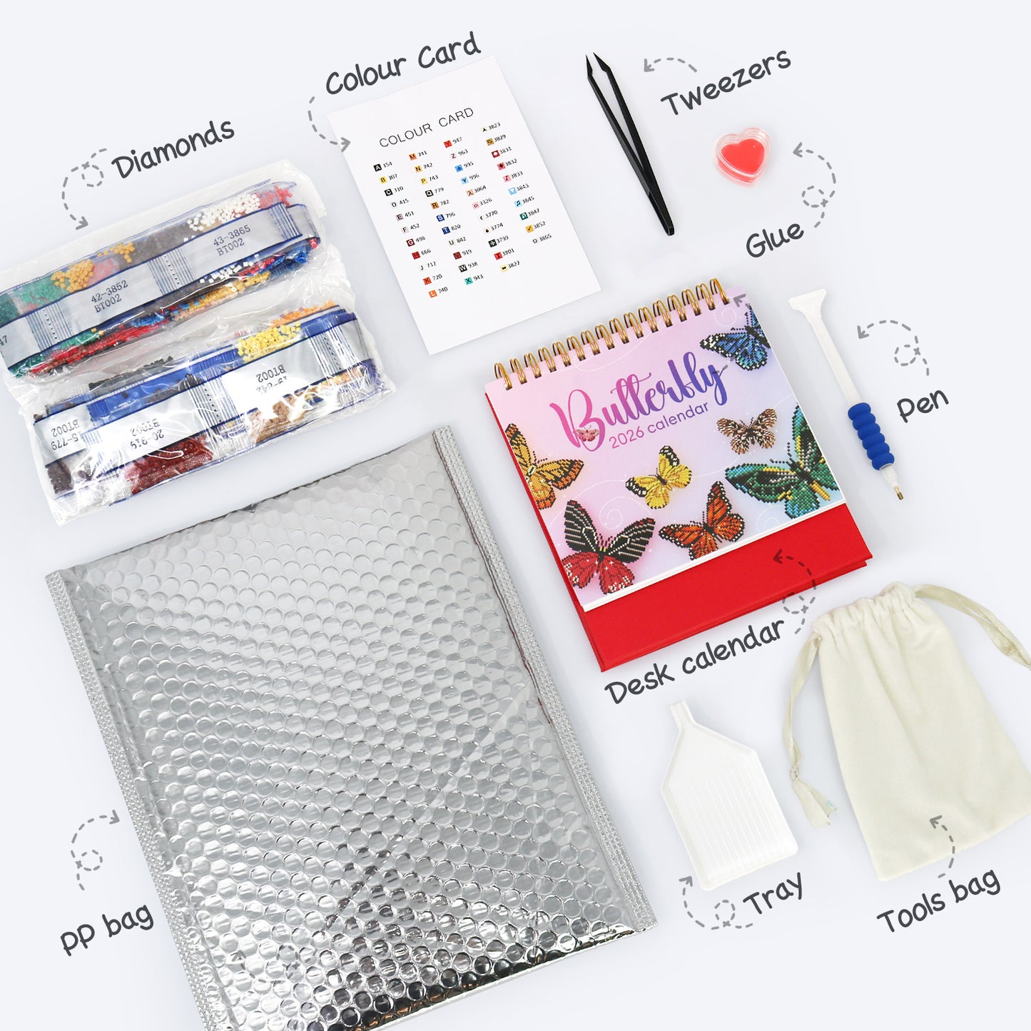 Butterfly DIY 2026 Calendar