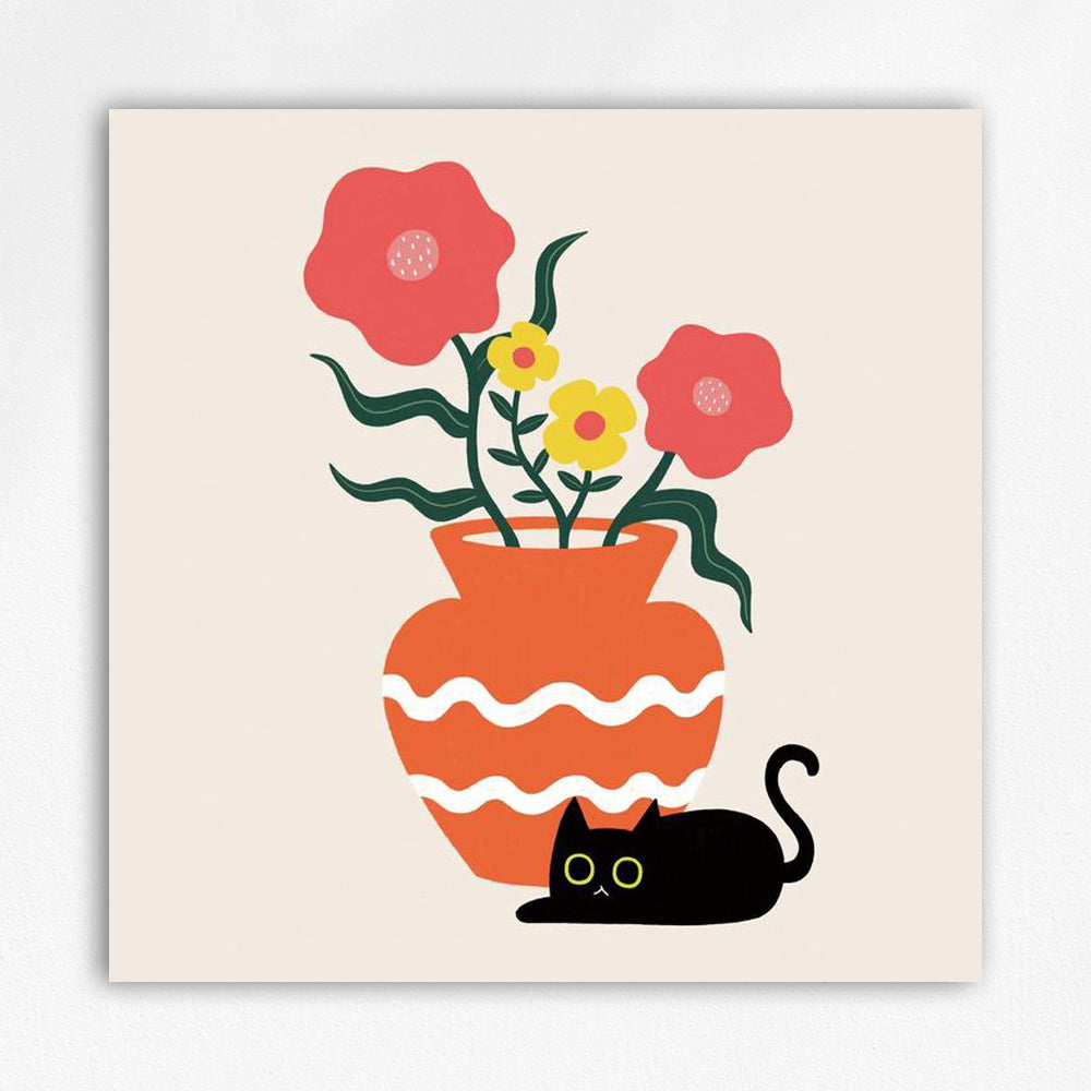 Cat Lover Decompressie Mini Verf op Nummer Kit #08