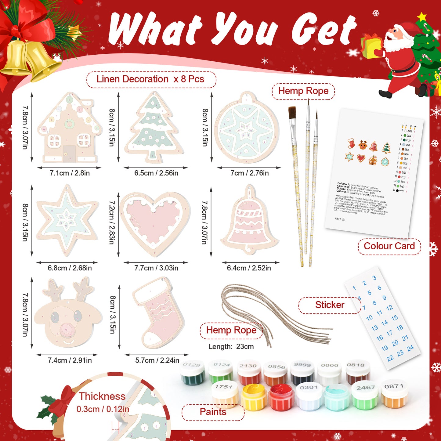 Christmas House PBN Christmas Ornaments