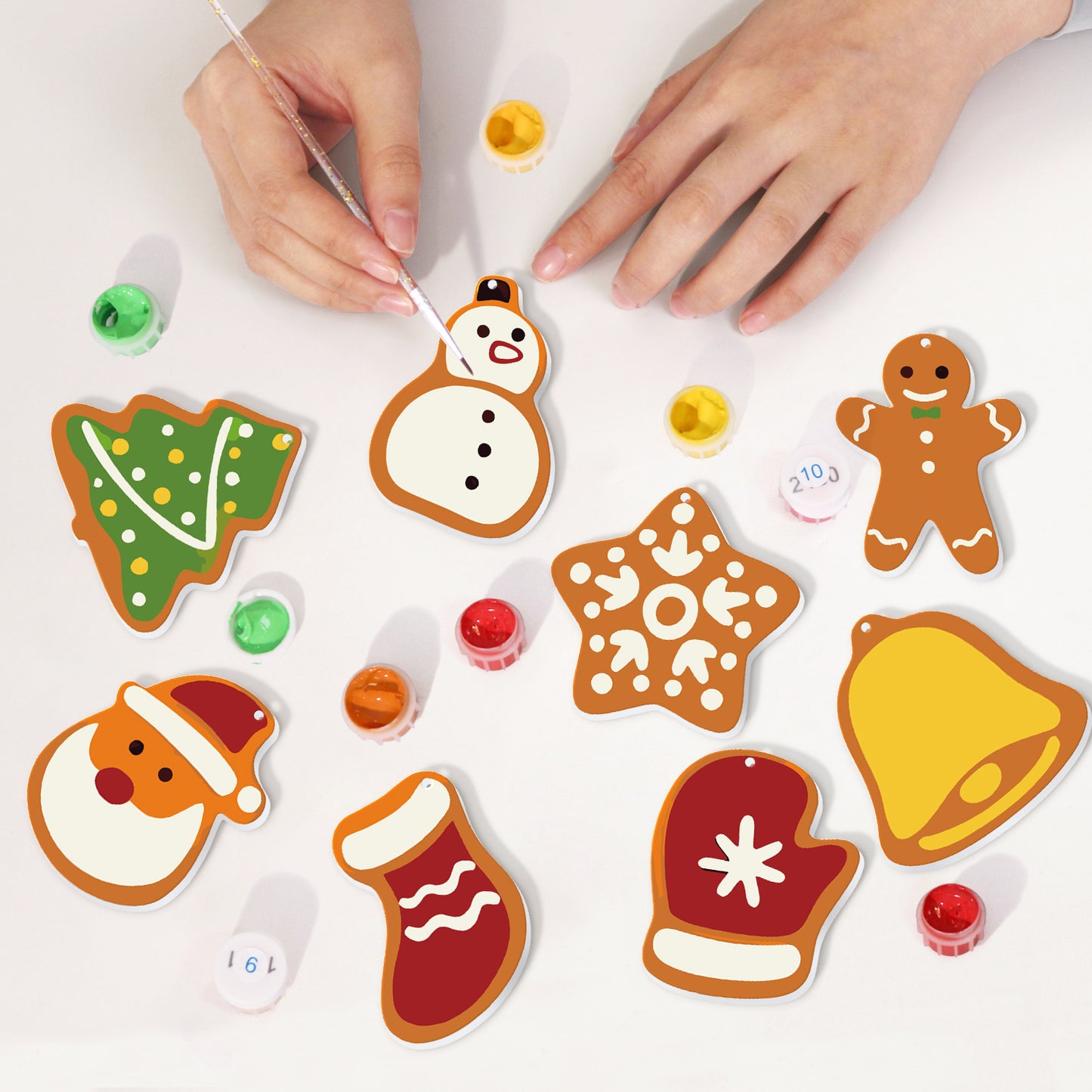 Christmas Stockings PBN Christmas Ornaments