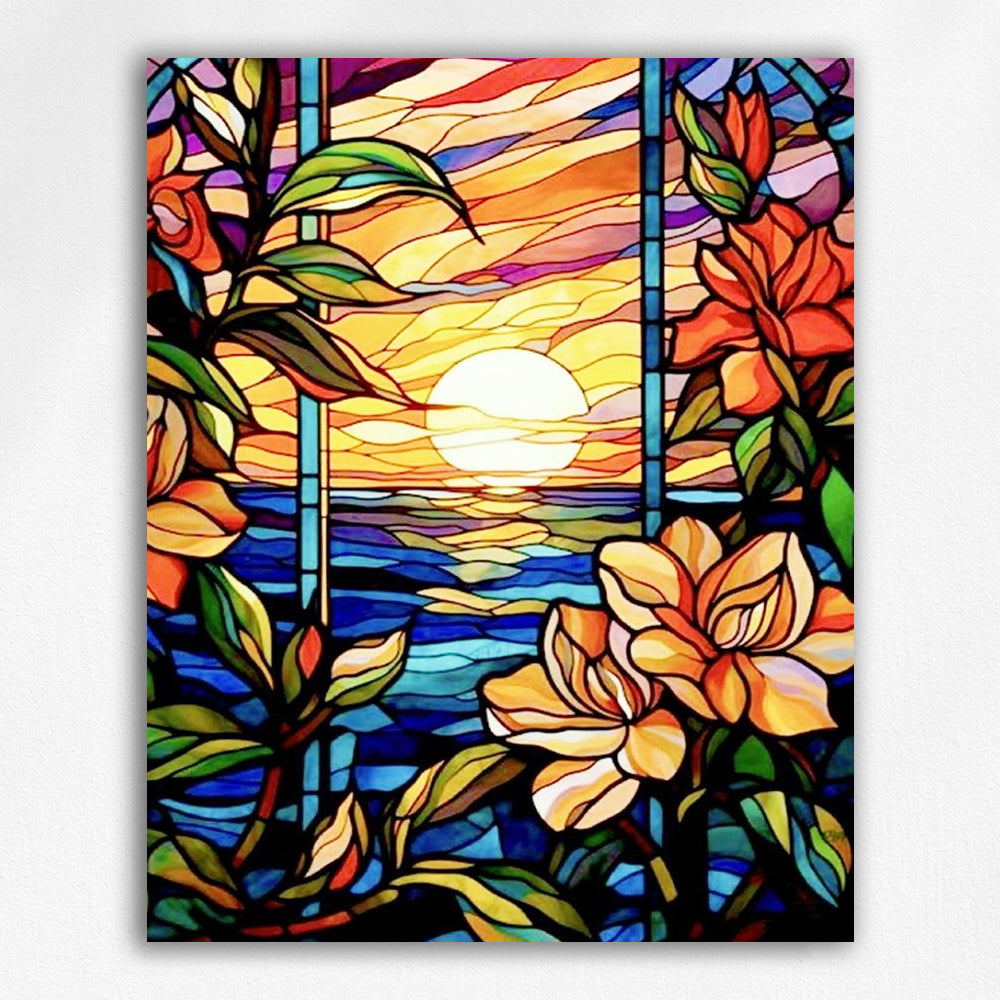 Clouds and Roses - Paint by Numbers Kits