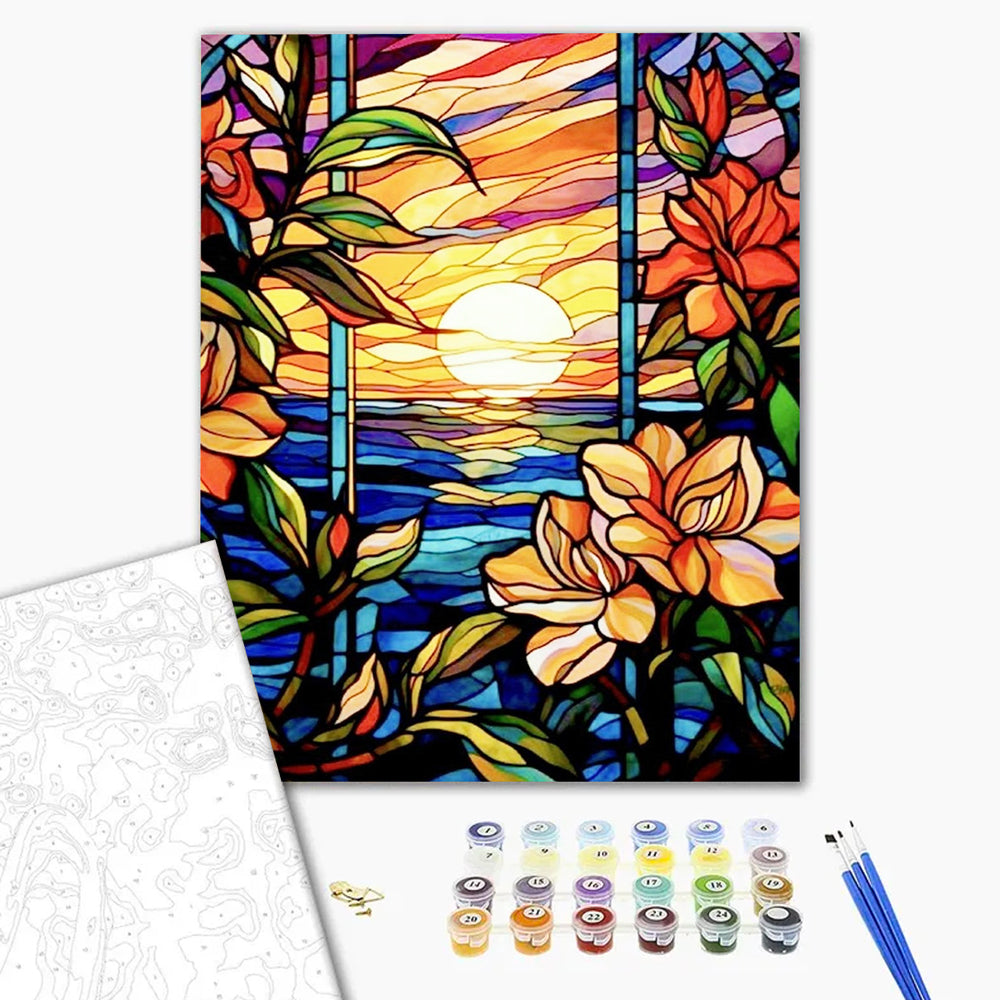 Clouds and Roses - Paint by Numbers Kits