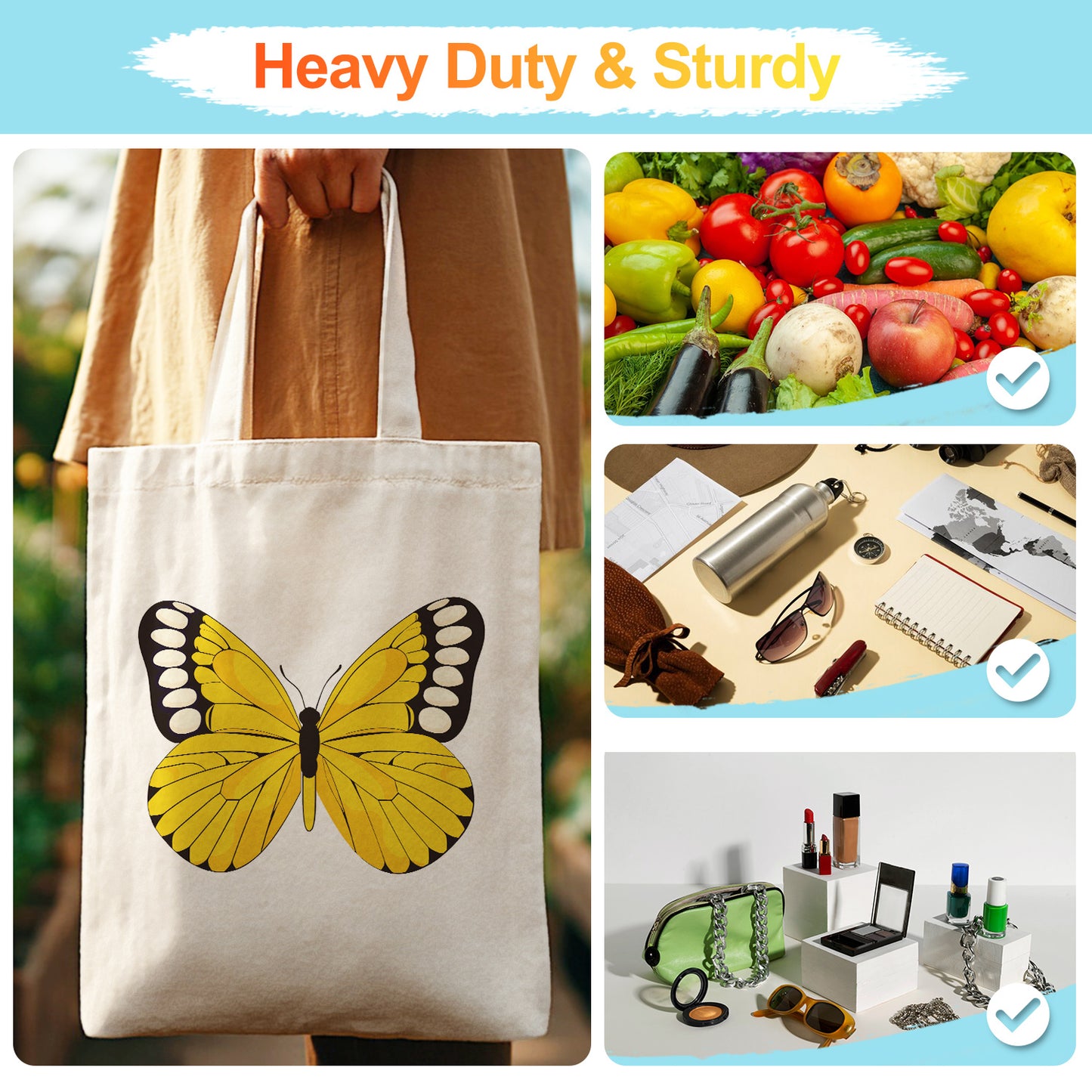 Colorful Butterfly PBN Bag
