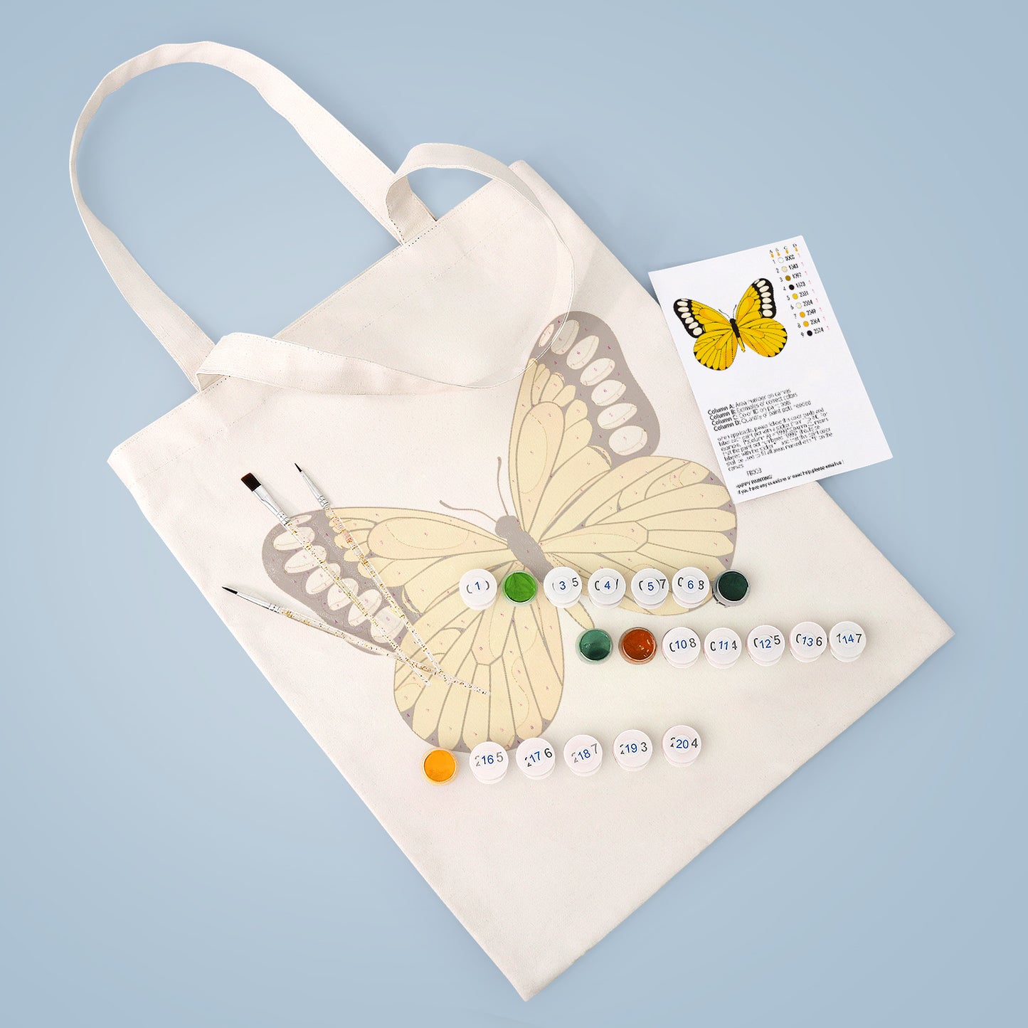 Colorful Butterfly PBN Bag