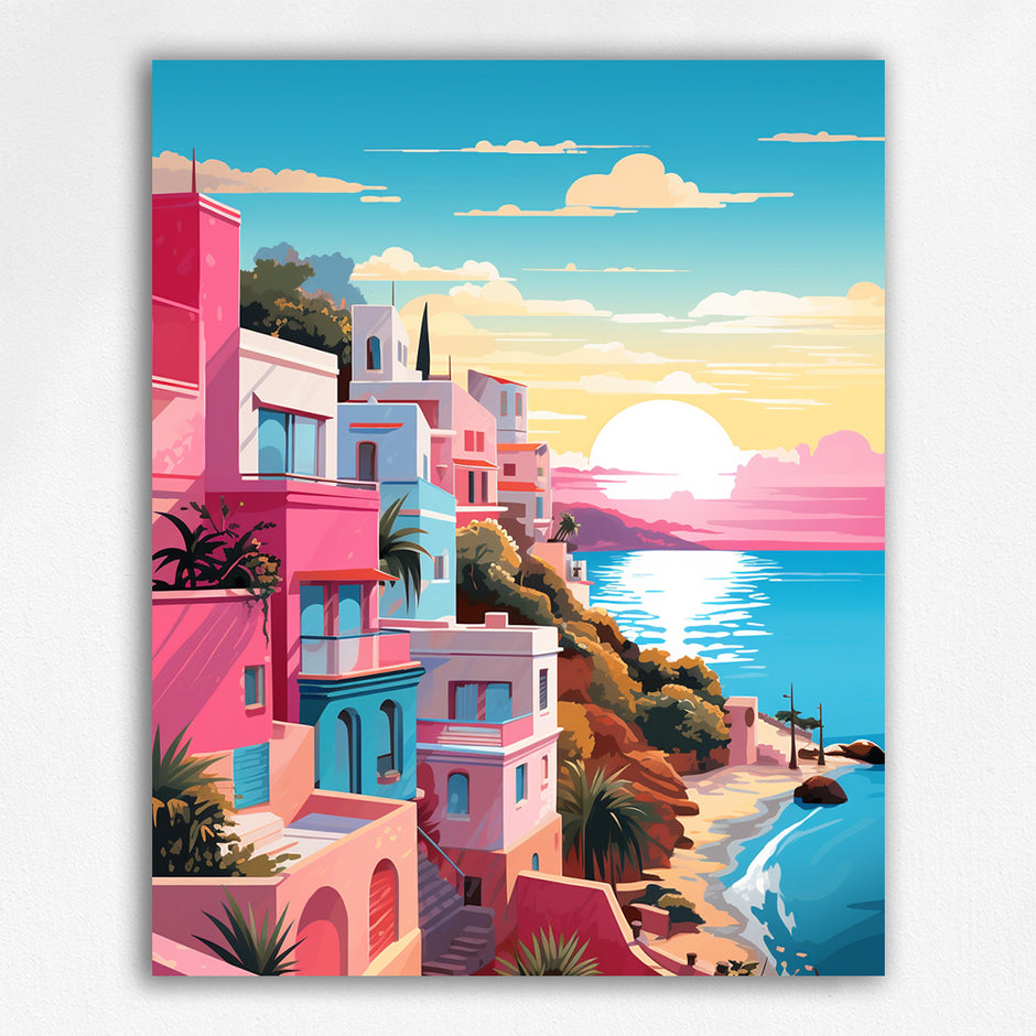 Colorful City Paint by Number Kits | Paint by Number | Maikoo Art ...