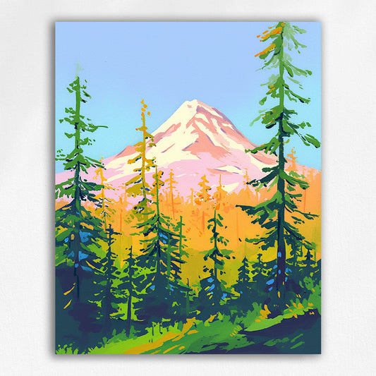 Colorful Forest Landscape by Maikoo™Paint by Numbers#04