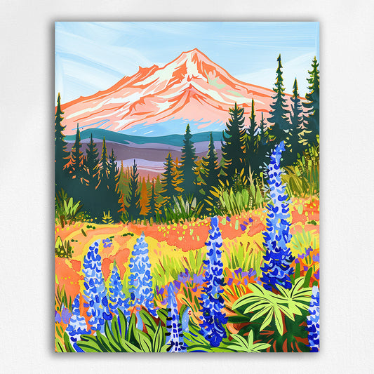 Wildflowers in the Sierra by Maikoo™Paint by Numbers#03