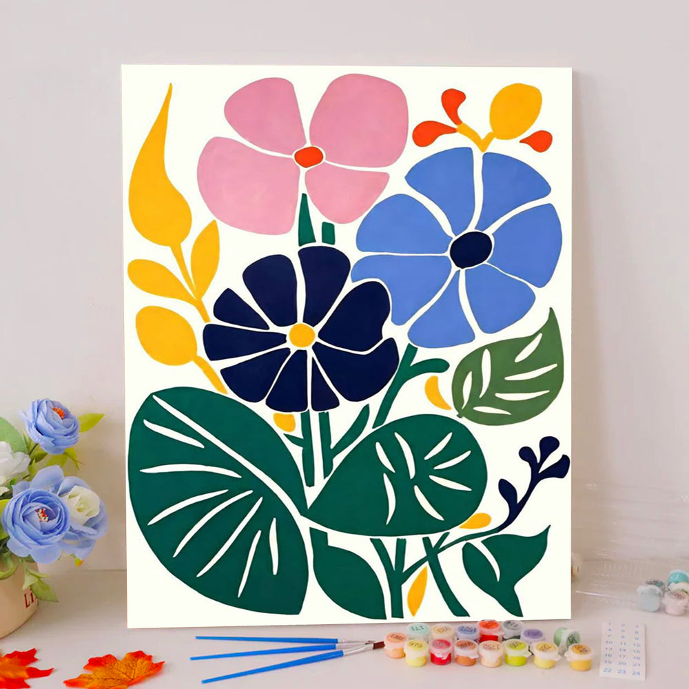 Colorful Flowers- Paint by Numbers Kits