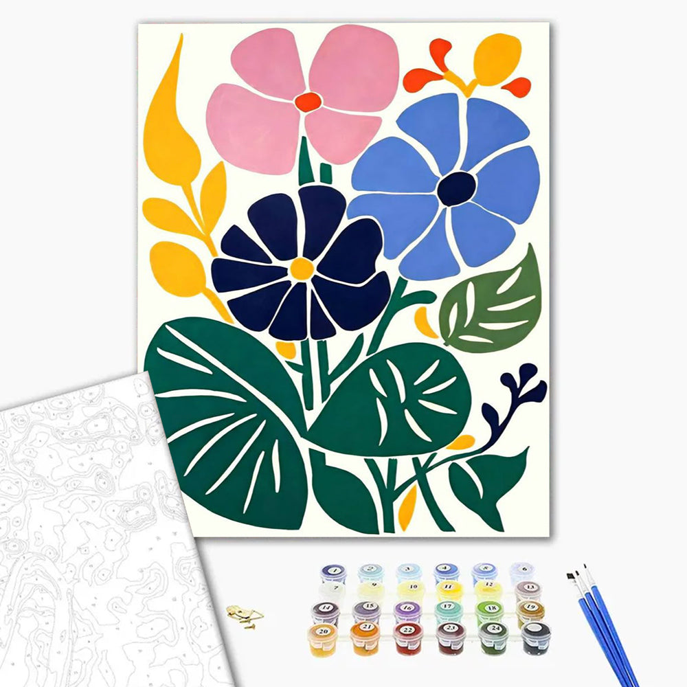 Colorful Flowers- Paint by Numbers Kits