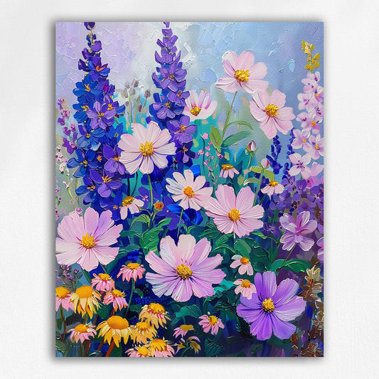 Purple Fantasy Garden - Paint by Numbers Kit
