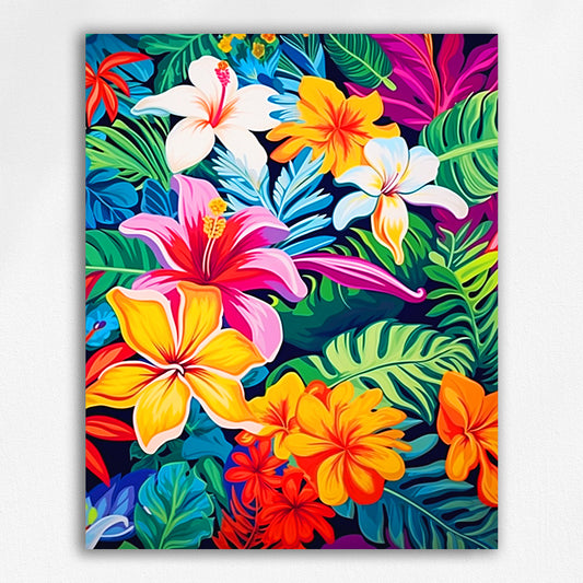 Colorful flowers by Maikoo™Paint by Numbers #24