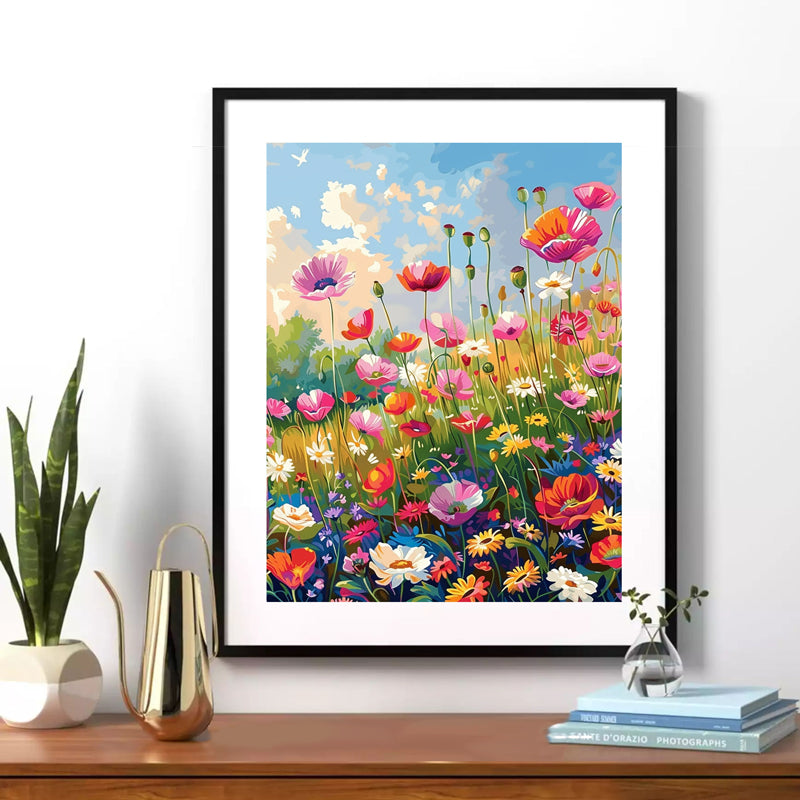 Kleurrijke bloemen van Maikoo™Paint by Numbers #28