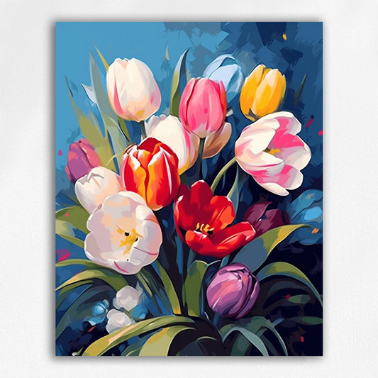 Colorful flowers by Maikoo™Paint by Numbers #33