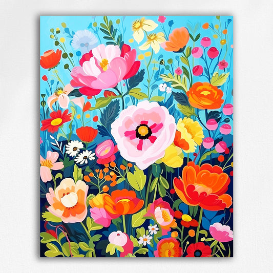 Colorful flowers by Maikoo™Paint by Numbers #6