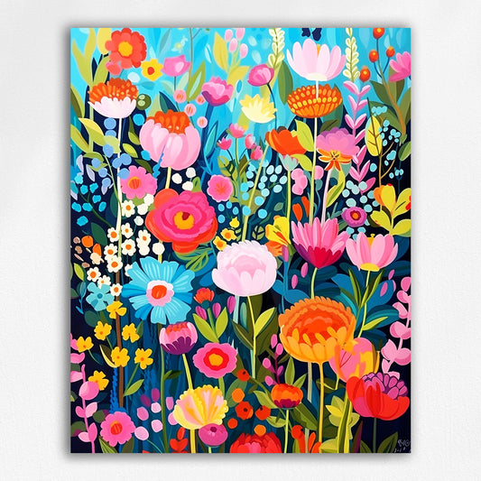Colorful flowers by Maikoo™Paint by Number #4