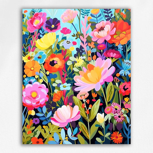 Colorful flowers by Maikoo™Paint by Number #3