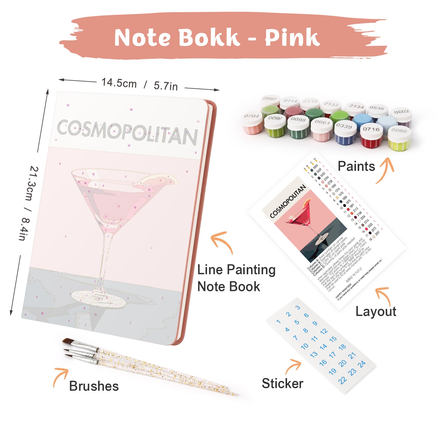 Cosmopolitan PBN Notebook