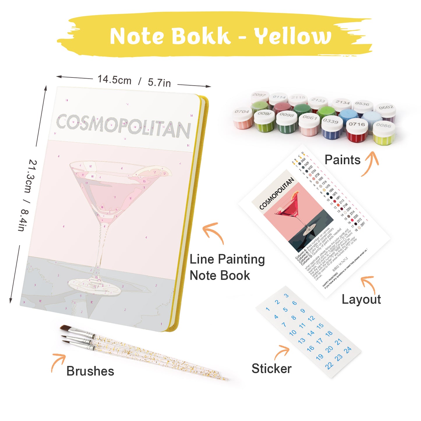Cosmopolitan PBN Notebook