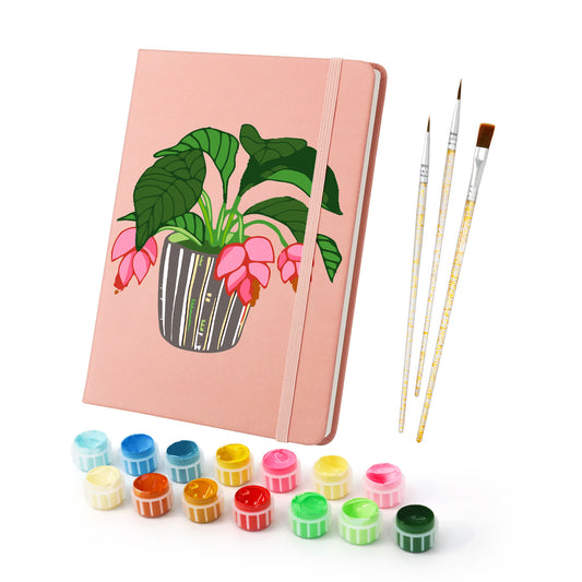 Cyclamen PBN Notebook