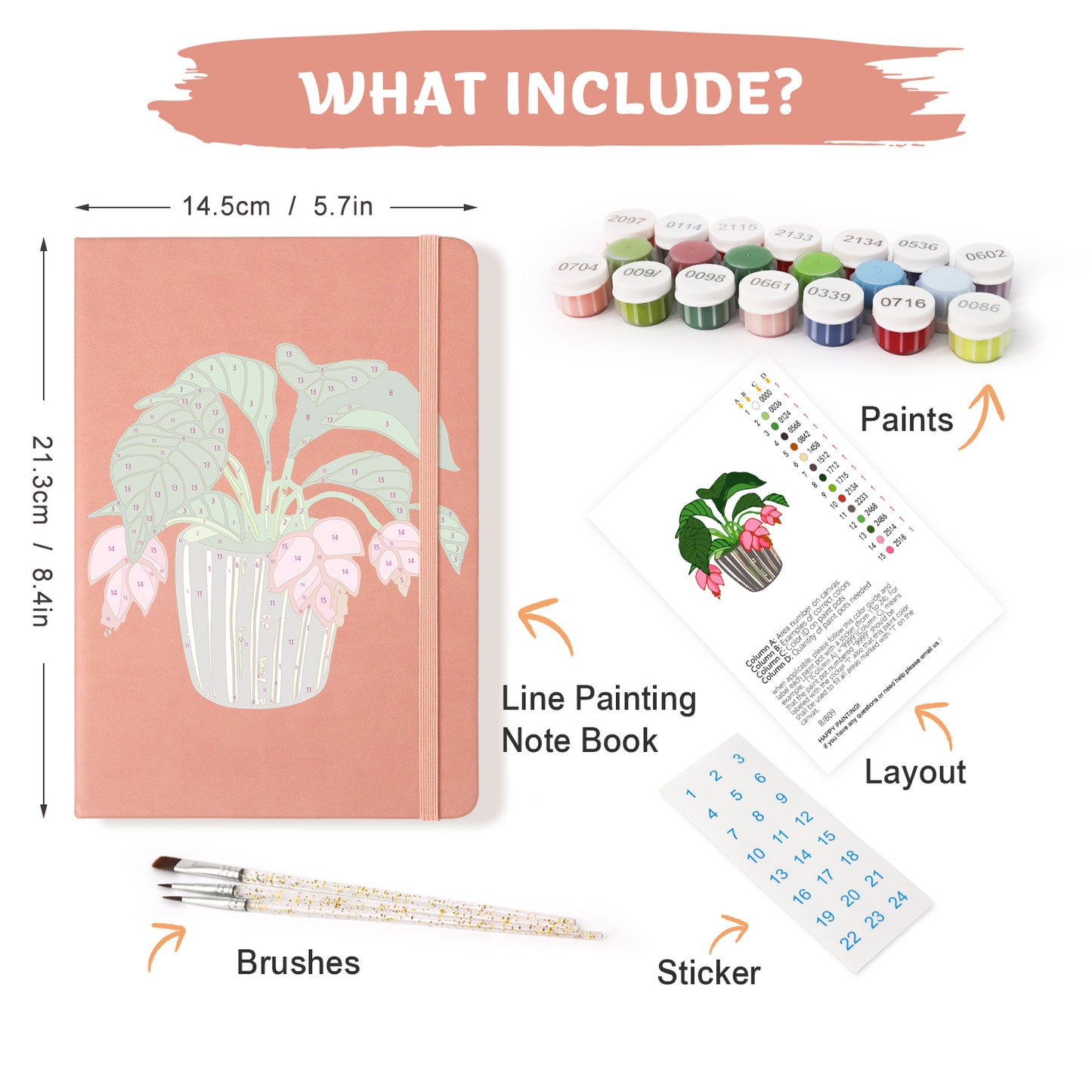 Cyclamen PBN Notebook