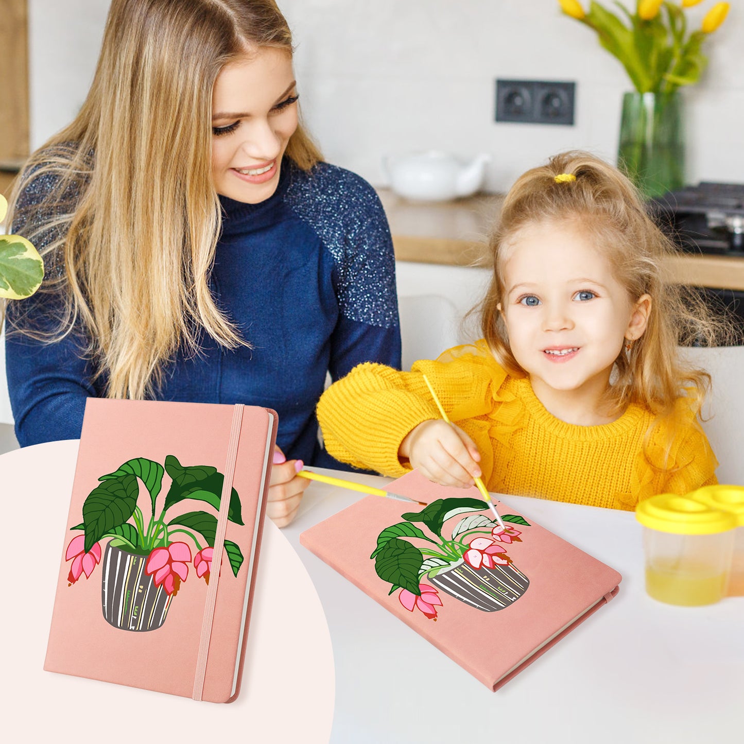 Cyclamen PBN Notebook