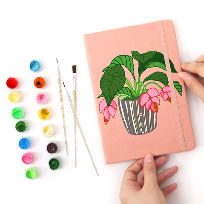 Cyclamen PBN Notebook