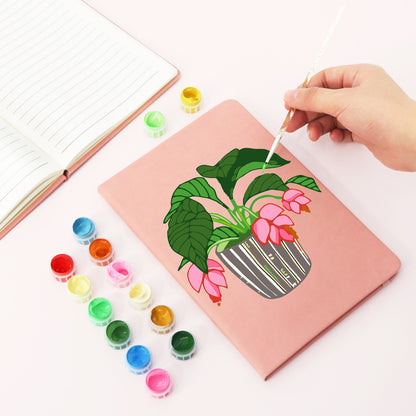 Cyclamen PBN Notebook