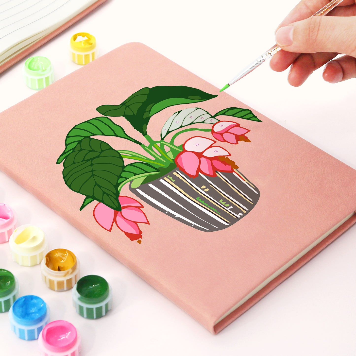 Cyclamen PBN Notebook