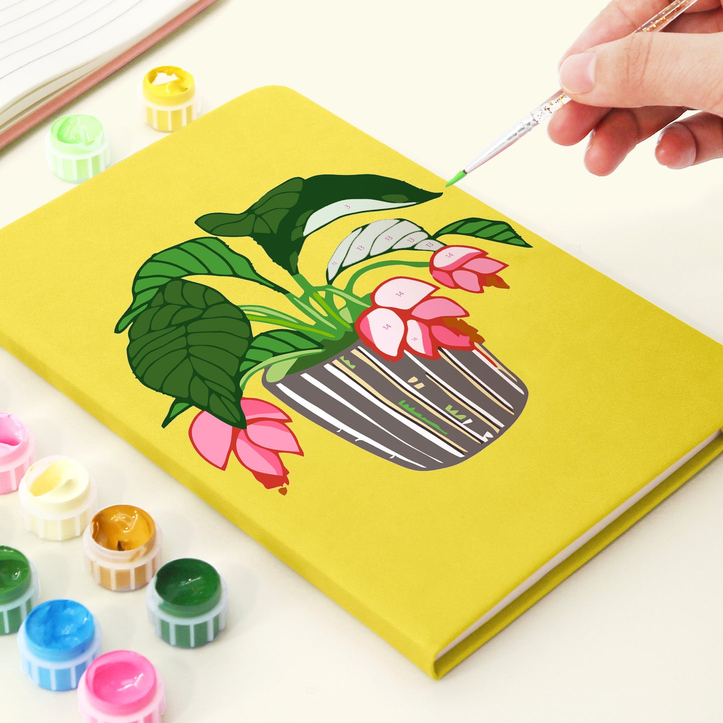 Cyclamen PBN Notebook