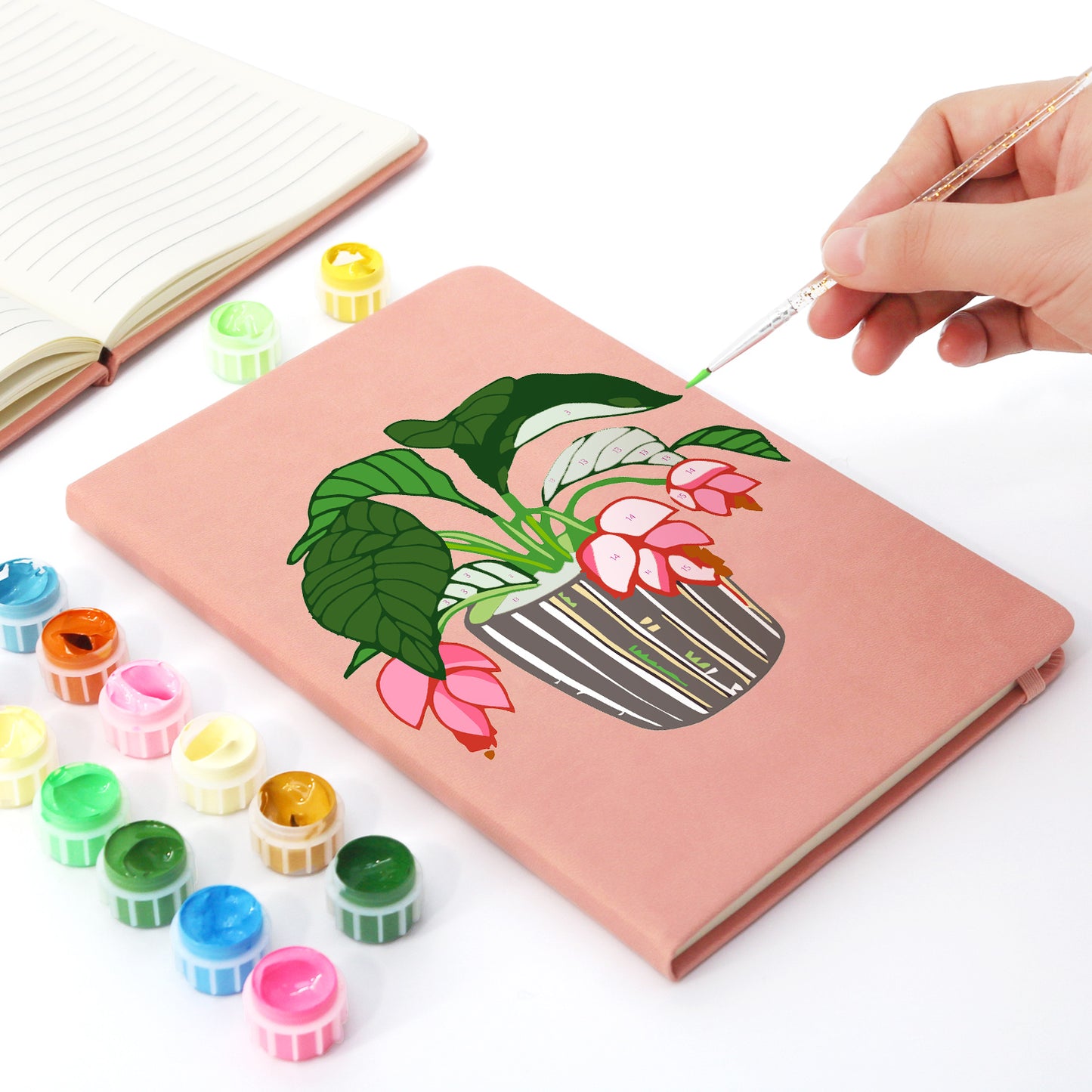 Cyclamen PBN Notebook