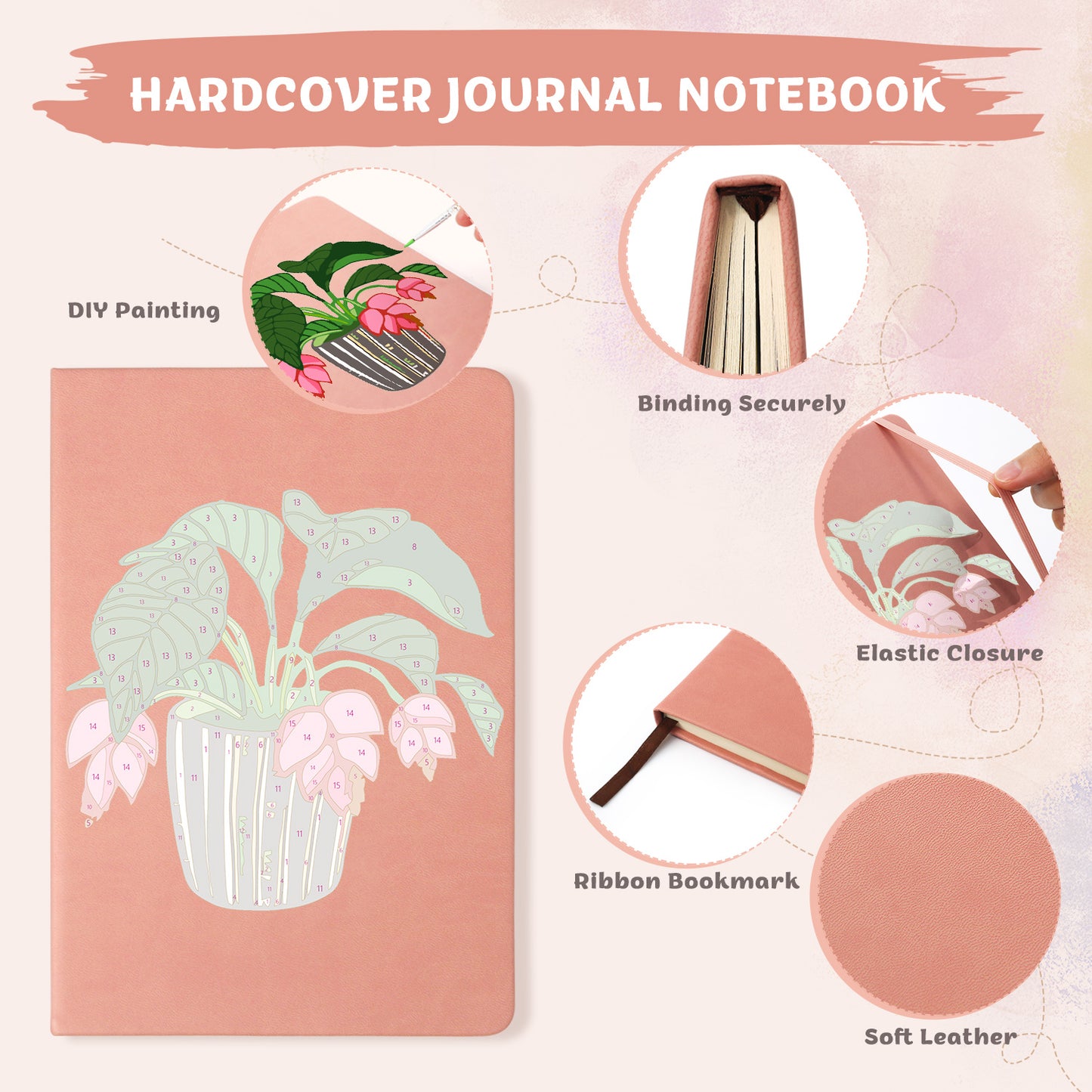 Cyclamen PBN Notebook