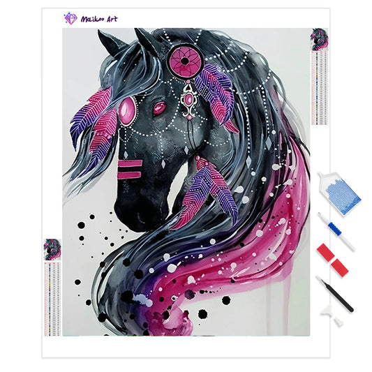 Dream Catcher paard door Maikoo™ Diamond Painting Kit