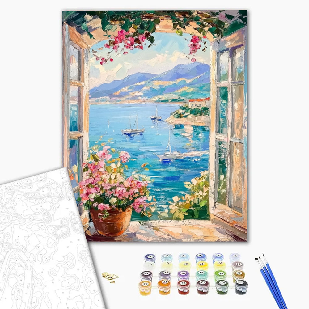 Floral Fragrance and Ocean Charm - Paint by Numbers Kits