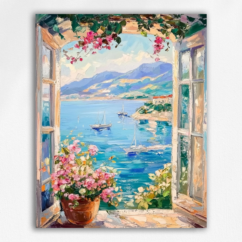 Floral Fragrance and Ocean Charm - Paint by Numbers Kits