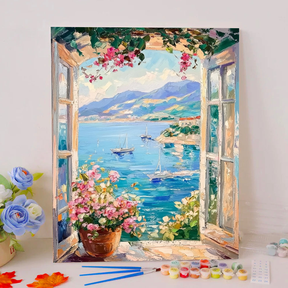 Floral Fragrance and Ocean Charm - Paint by Numbers Kits