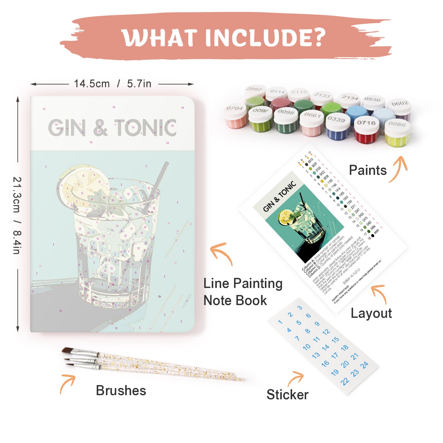 Gin & Tonic PBN Notebook