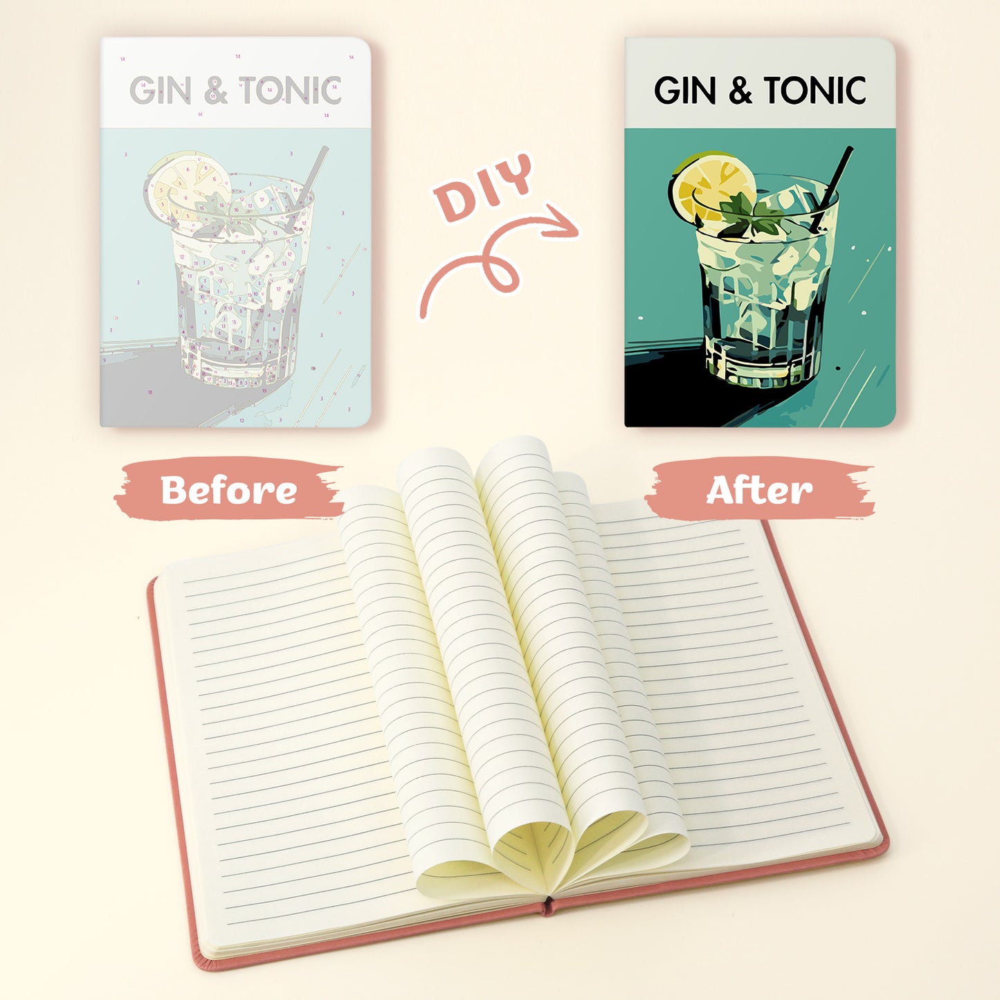 Gin & Tonic PBN Notebook