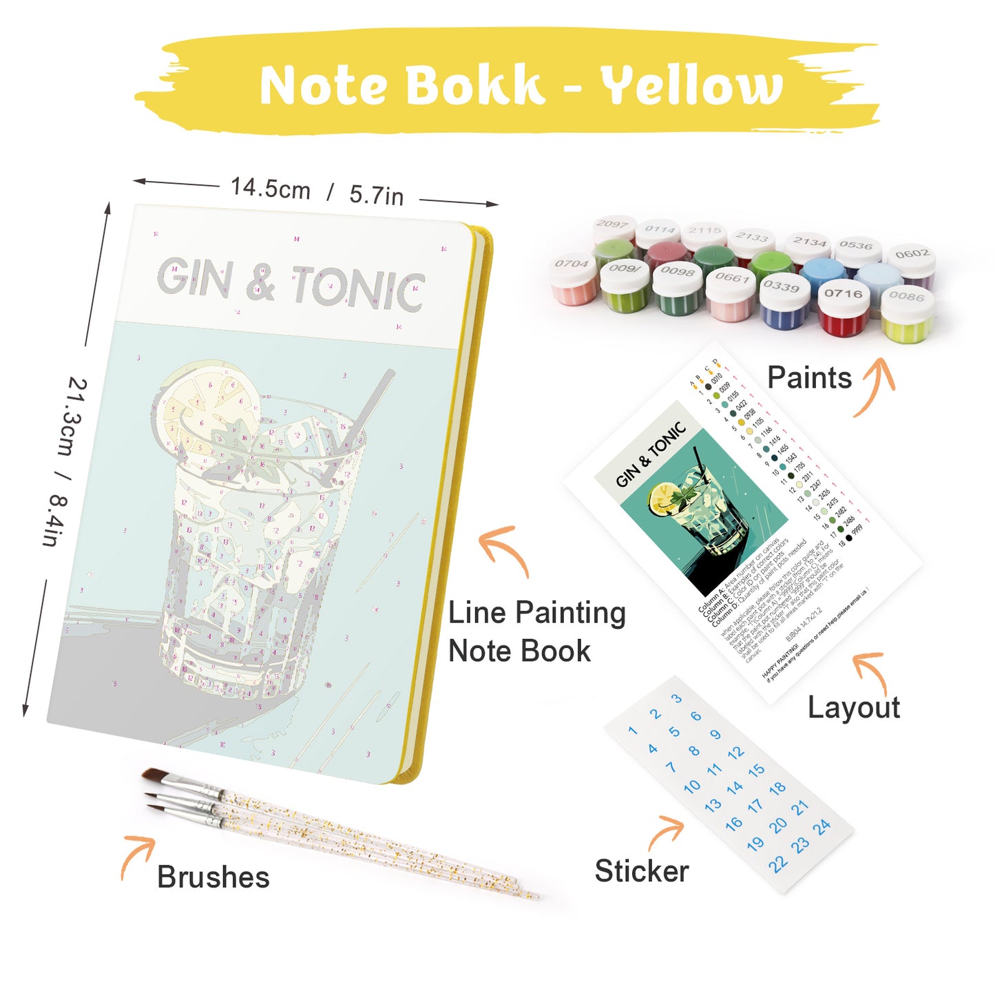 Gin & Tonic PBN Notebook