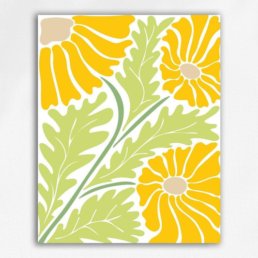 Golden Sea of Flowers- Paint by Numbers Kits