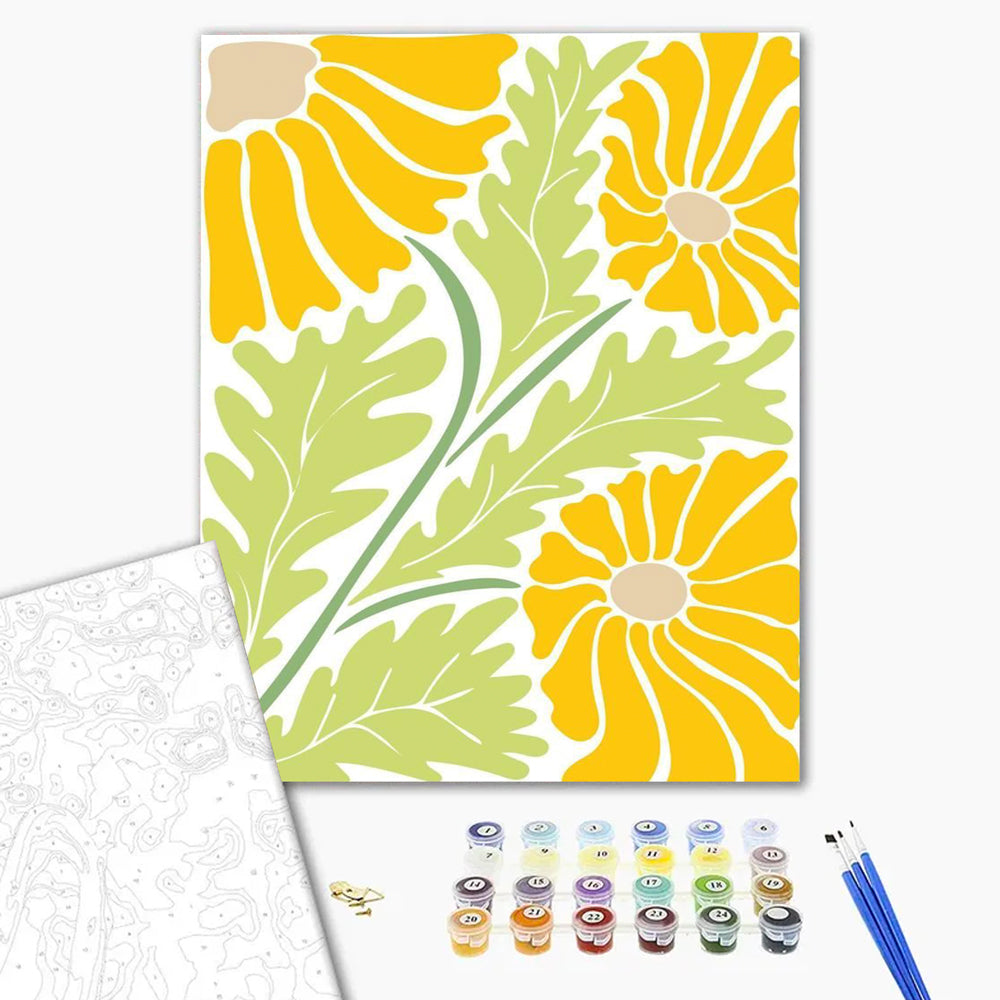 Golden Sea of Flowers- Paint by Numbers Kits