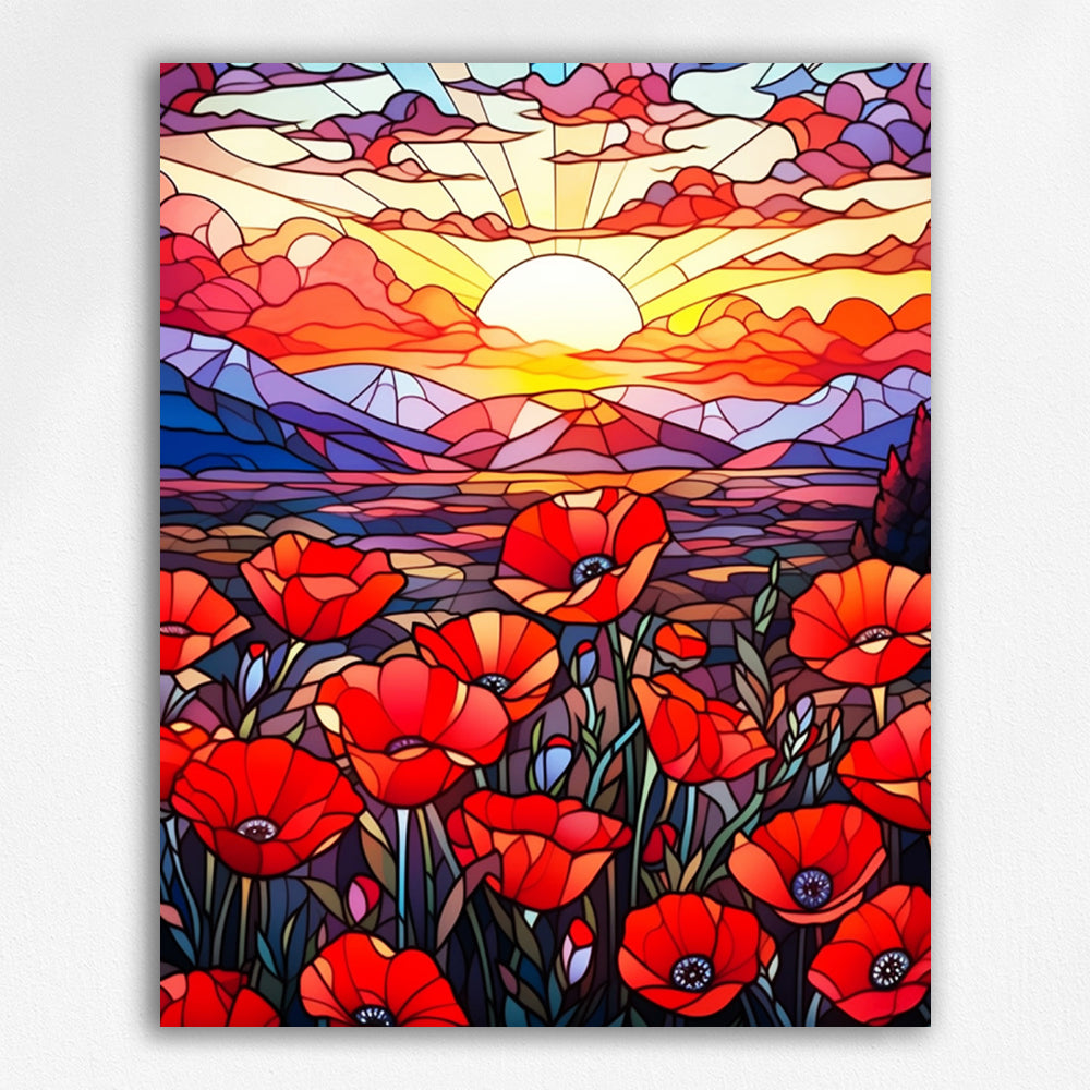 Gorgeous Poppy - Paint by Numbers Kits