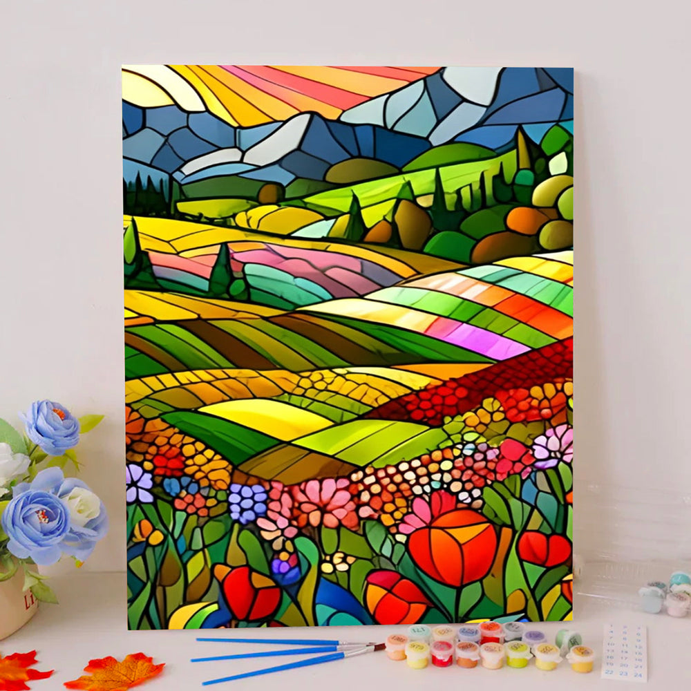 Grass at Sunset - Paint by Numbers Kits