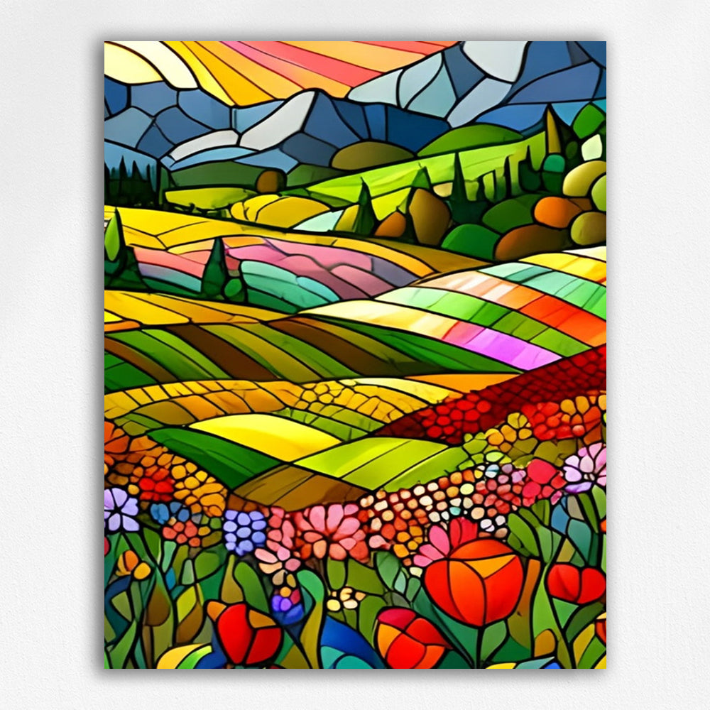 Grass at Sunset - Paint by Numbers Kits