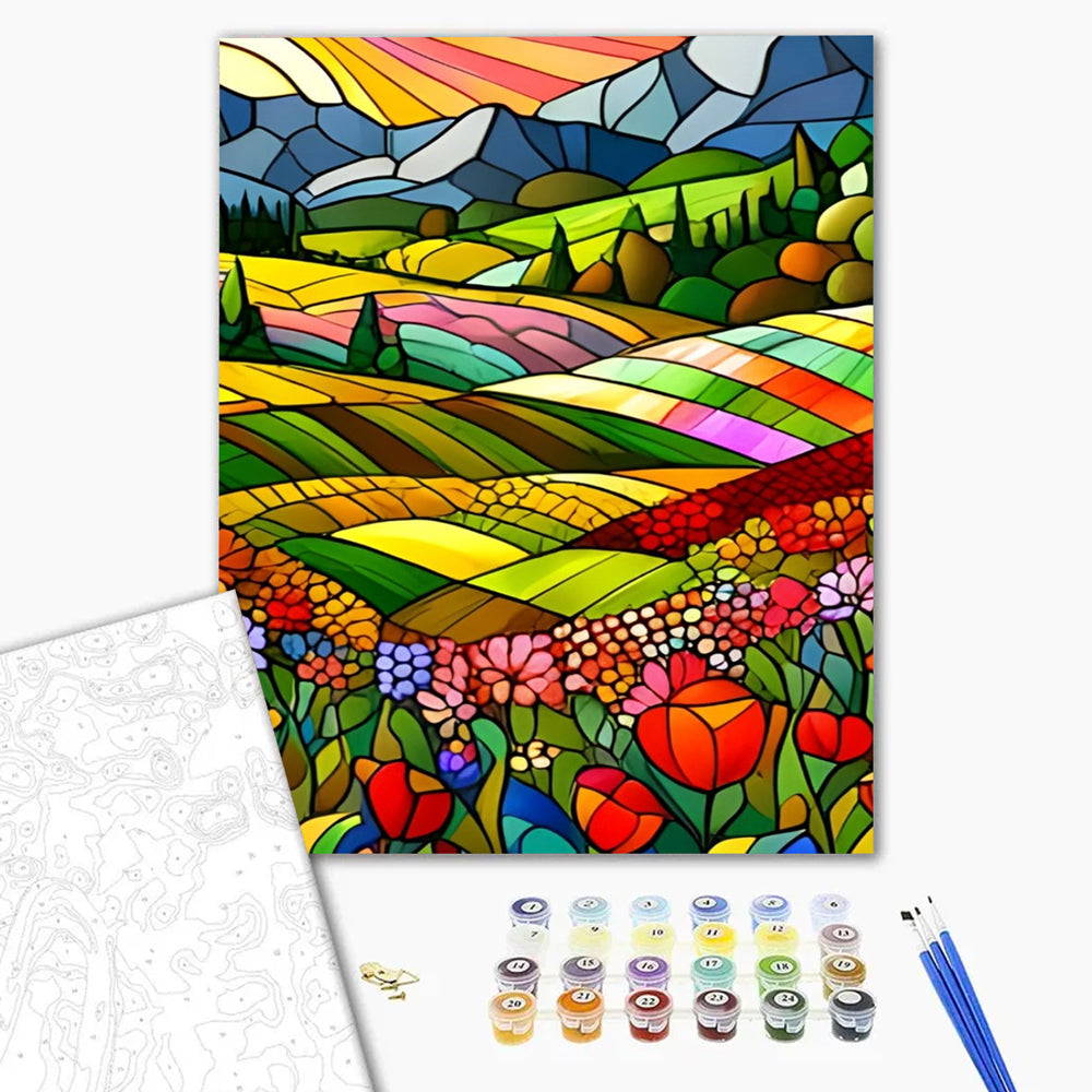 Grass at Sunset - Paint by Numbers Kits