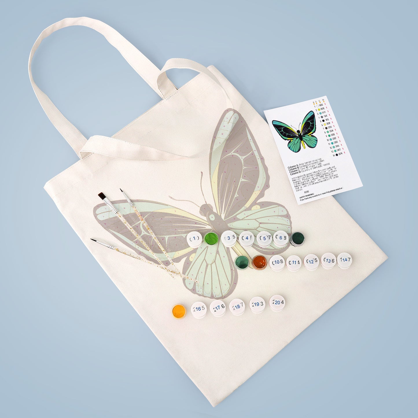 Green Butterfly PBN Bag