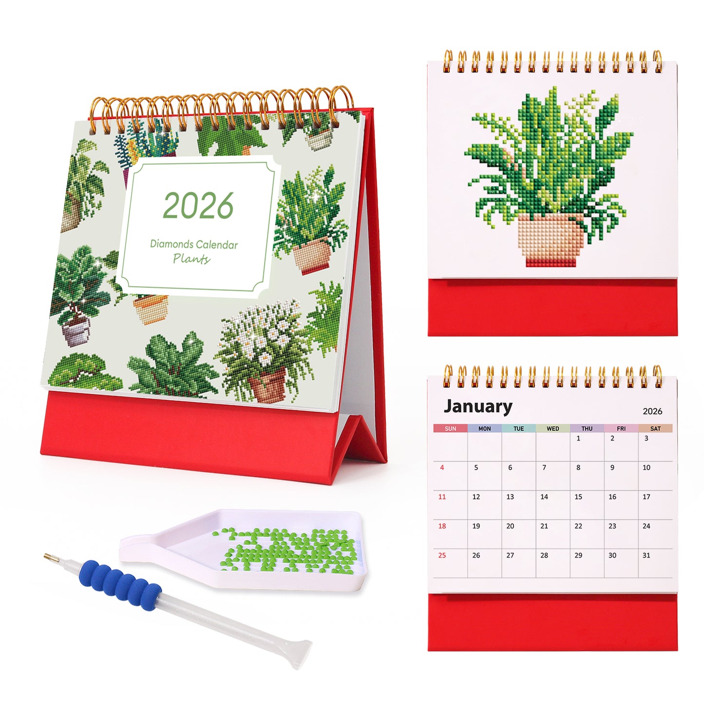 Green Plants DIY 2026 Calendar